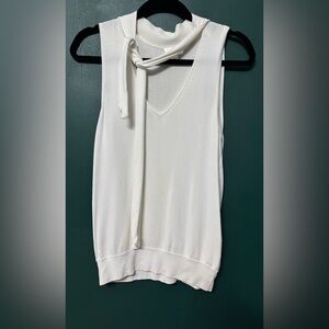 White Sleeveless Top